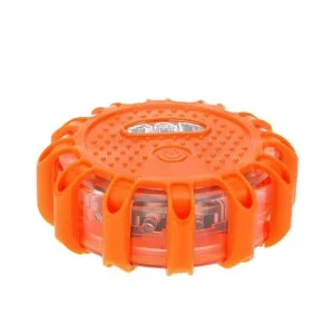 Lampa LED de urgenta pentru siguranta rutiera cu baza magnetica si functie de lanterna, AMIO