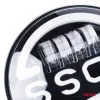 Lampa Suplimentara LED pentru Vehicule Off-Road, ATV, SSV, cu inscriptie BOSS si functii: Faza Lunga, Faza Scurta, Semnalizare, Pozitie, tensiune alimentare 9 - 36V, diametru Ø170 mm, AMIO