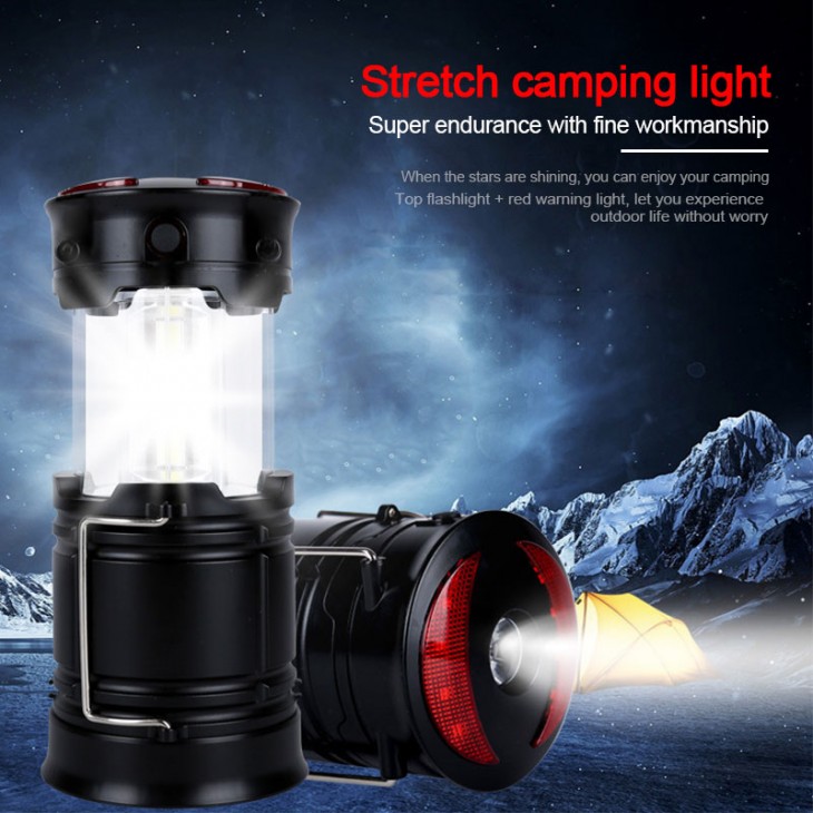 Lampa Turistica LED, 3in1, extensibila, 4 moduri de lucru (cort, tabara, camping, rulota, calatorii, expeditii) - AVX-KX4992 - AVEX