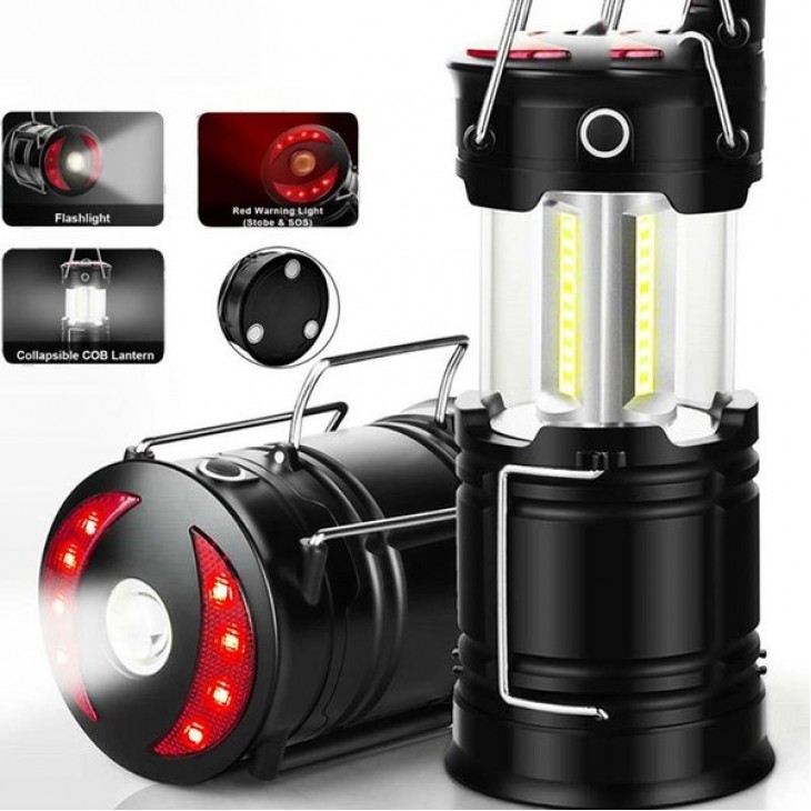 Lampa Turistica LED, 3in1, extensibila, 4 moduri de lucru (cort, tabara, camping, rulota, calatorii, expeditii) - AVX-KX4992 - AVEX