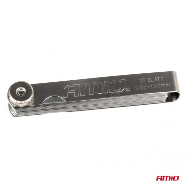 Lera din otel calit, masurare 0,02 -> 1 mm, 32 de lame - AVX-AM03287 - AMIO
