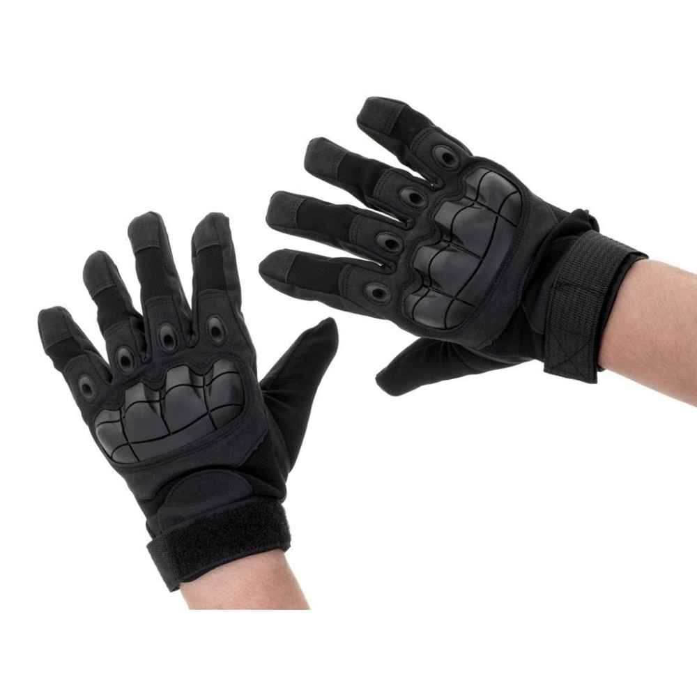 Manusi Tactice cu elemente de protectie, marime L, cu destinatie Moto, ATV, SSV, QUAD, culoare Neagra - AVX-KX5287 - AVEX