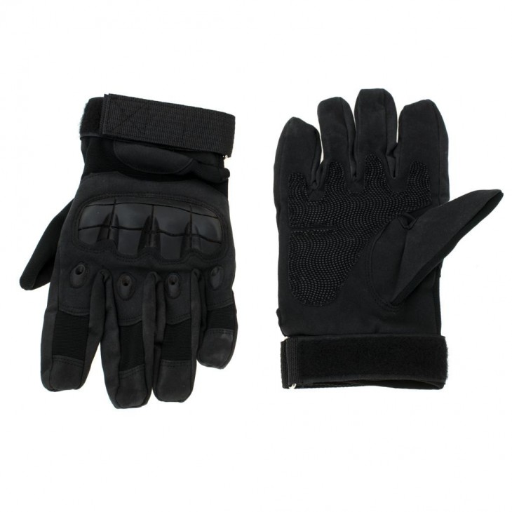 Manusi Tactice cu elemente de protectie, marime L, cu destinatie Moto, ATV, SSV, QUAD, culoare Neagra - AVX-KX5287 - AVEX