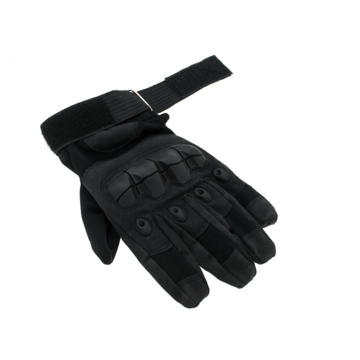 Manusi Tactice cu elemente de protectie, marime L, cu destinatie Moto, ATV, SSV, QUAD, culoare Neagra - AVX-KX5287 - AVEX