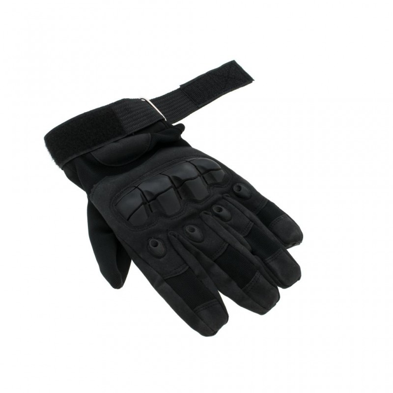 Manusi Tactice cu elemente de protectie, marime L, cu destinatie Moto, ATV, SSV, QUAD, culoare Neagra