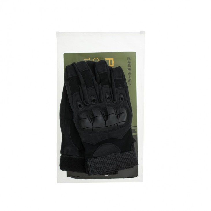 Manusi Tactice cu elemente de protectie, marime L, cu destinatie Moto, ATV, SSV, QUAD, culoare Neagra - AVX-KX5287 - AVEX