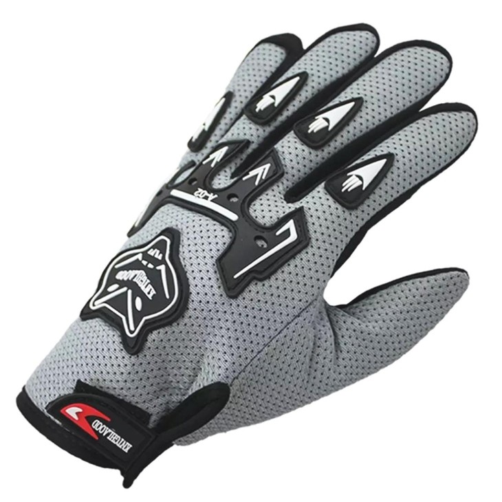 Manusi cu elemente de protectie, cu destinatie Moto, ATV, SSV, QUAD, culoare Gri