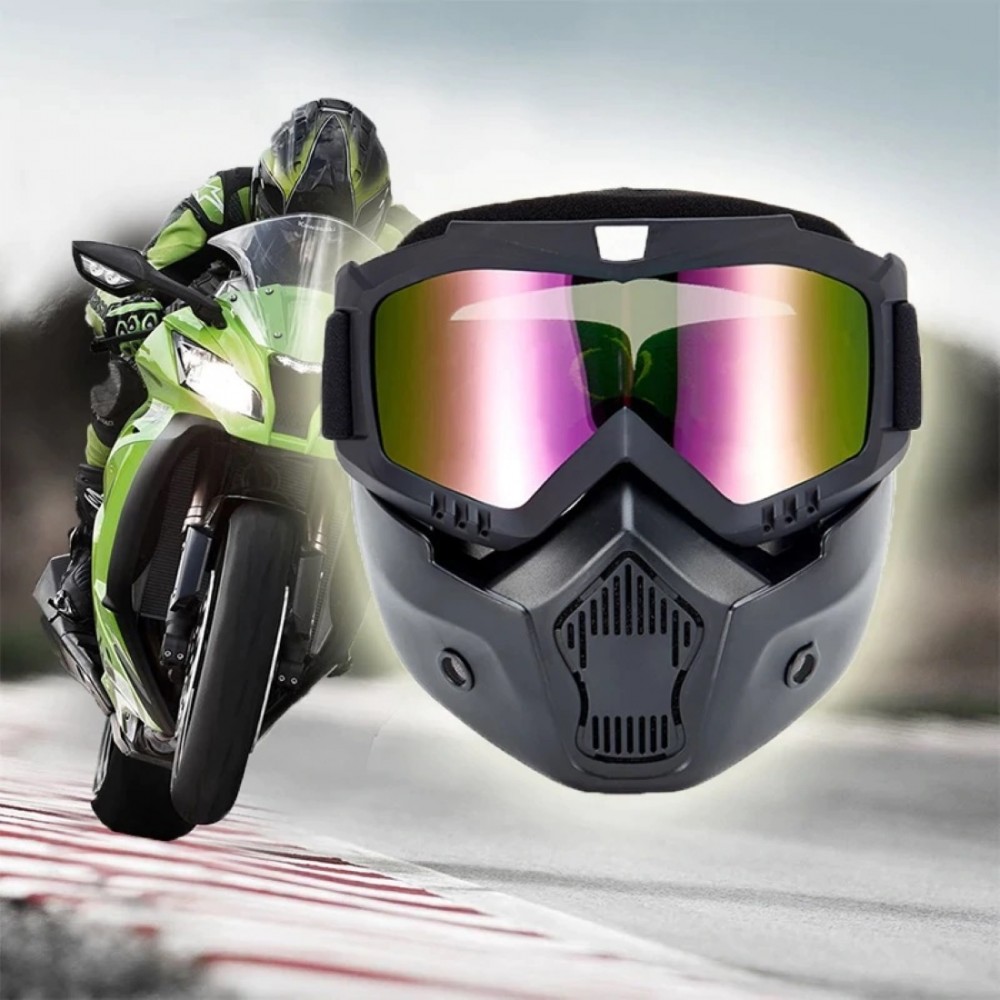 Masca de Protectie cu Ochelari Detasabili, cu destinatie Moto, ATV, SSV, QUAD - AVX-T270220-7 - AVEX
