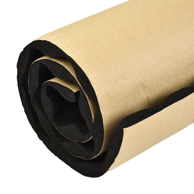 Material insonorizant auto adeziv reliefat, dimensiune 80cm x 50cm x 15mm, culoare Neagra - AVX-T100123-4 - AVEX