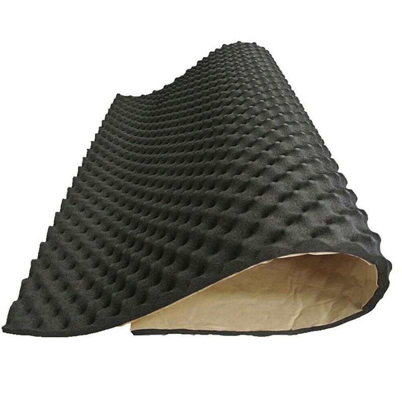 Material insonorizant auto adeziv reliefat, dimensiune 80cm x 50cm x 15mm, culoare Neagra - AVX-T100123-4 - AVEX