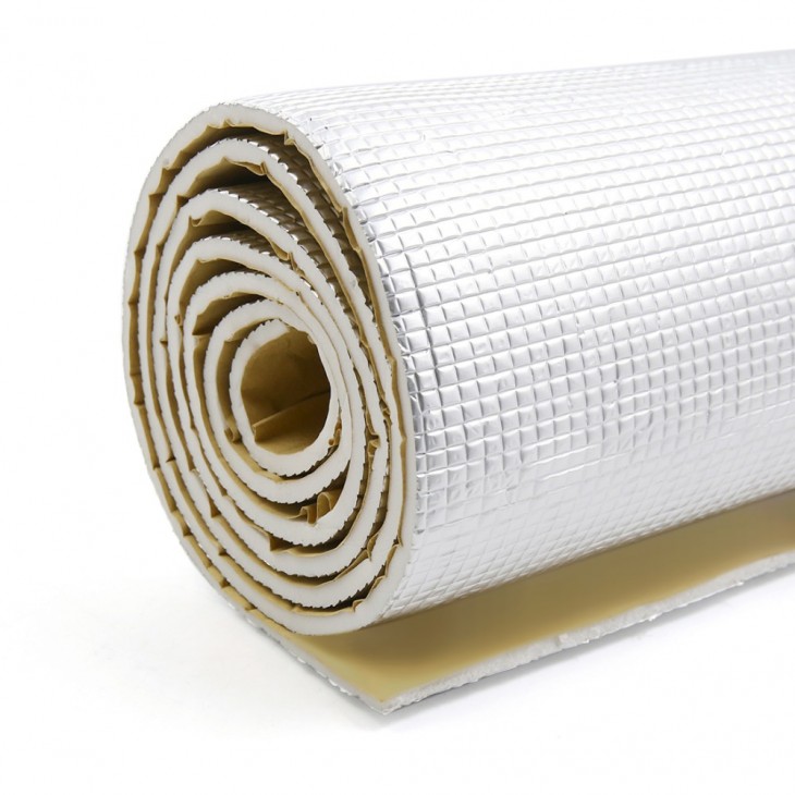 Material insonorizant auto cu strat din aluminiu, dimensiune 100cm x 100 cm x 6mm - AVX-T5299 - AVEX