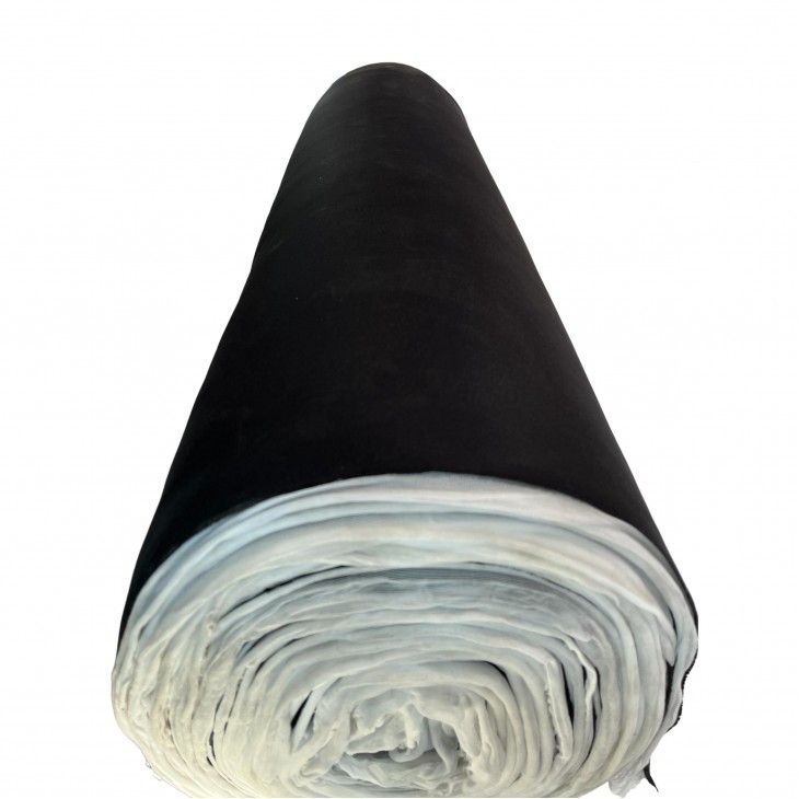 Material pentru reconditionare plafon auto, material textil cu spate buretat, culoare Neagra, dimensiune 2m x 1,50m - AVX-T040722-4 - AVEX