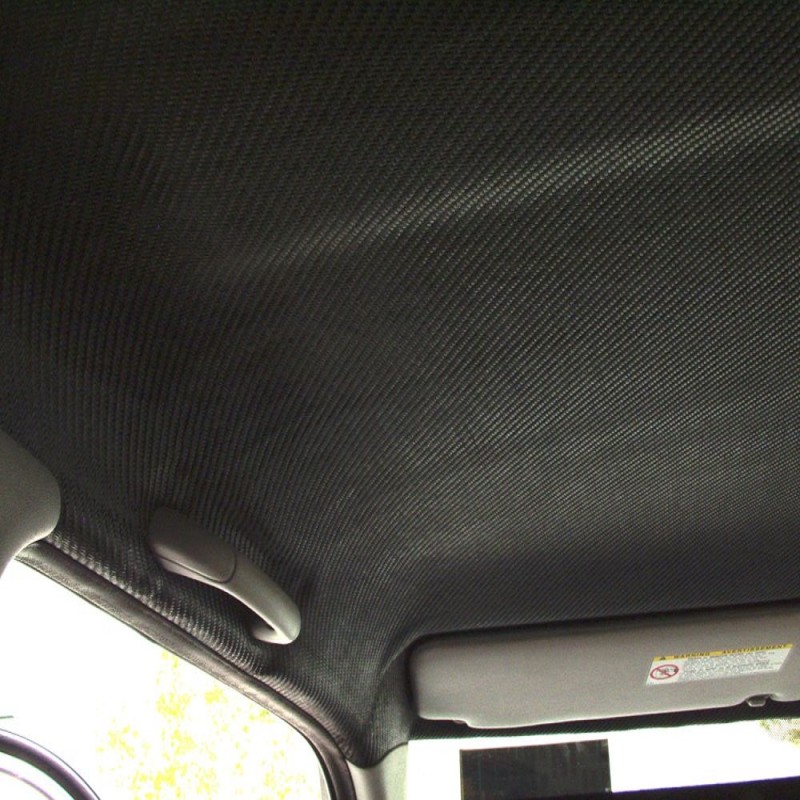 Material pentru tapiterie sau plafon auto, Carbon 3D Negru, dimensiune 1m x 1,48m - AVX-T1245 - AVEX