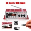 MINI amplificator auto, stereo, 12V, 40 W, radio FM, citire USB sau card SD, cu telecomanda