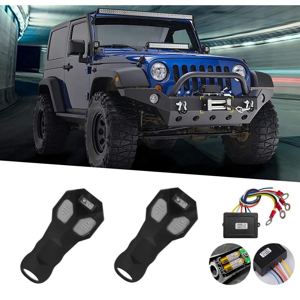 Modul cu 2 telecomenzi Wireless pentru actionare Troliu, destinatie Off-Road, ATV, SSV, QUAD (AVX-T100123-8) - AVX-T100123-8 - AVEX