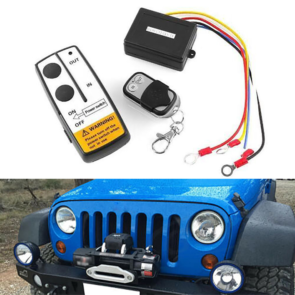Modul cu 2 telecomenzi Wireless pentru actionare Troliu, destinatie Off-Road, ATV, SSV, QUAD (AVX-T290519-8) - AVX-T290519-8 - AVEX