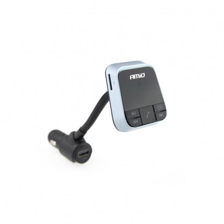 Modulator FM Bluetooth, Dual USB 2.4A, microSD - AVX-AM02250 - AMIO