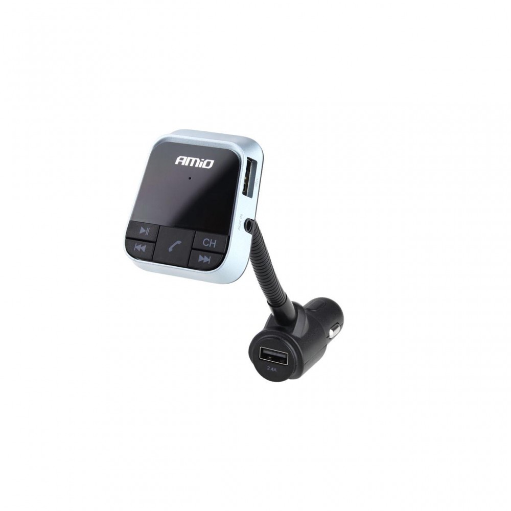 Modulator FM Bluetooth, Dual USB 2.4A, microSD - AVX-AM02250 - AMIO