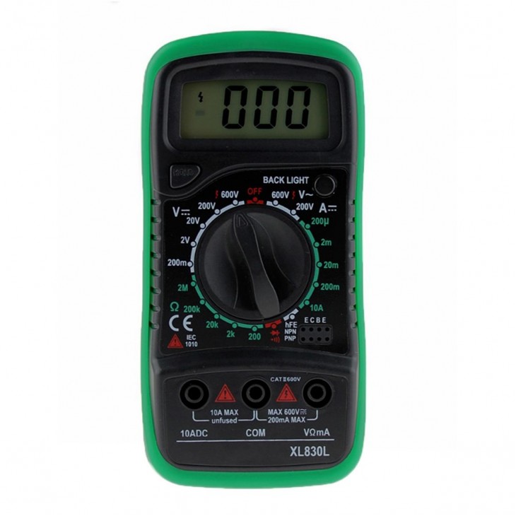 Multimetru digital cu afisaj LCD, cu carcasa de protectie antisoc - AVX-AG102E - AVEX