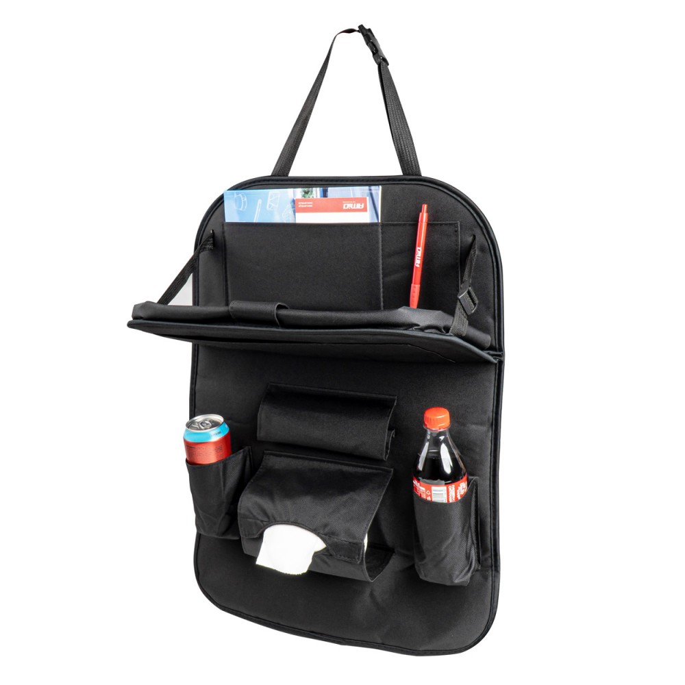 Organizator auto cu masa rabatabila, montaj pe spatarul scaunului - AVX-AM03128 - AMIO