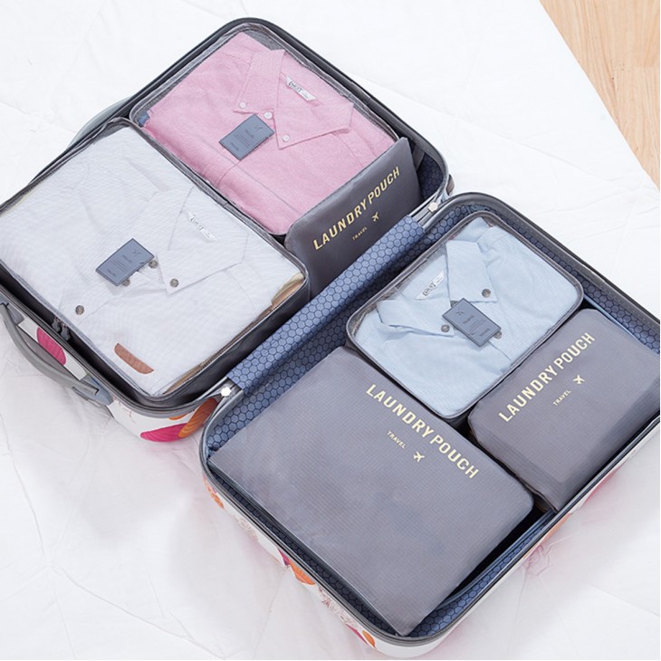 Organizator de calatorie, 6 elemente (3 plicuri independente si 3 organizatoare) - AVX-BQ28G - AVEX