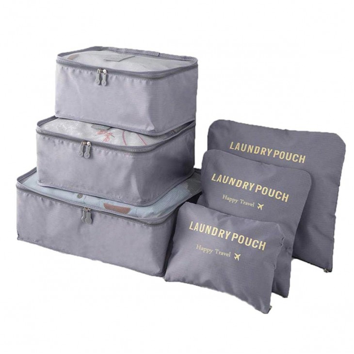 Organizator de calatorie, 6 elemente (3 plicuri independente si 3 organizatoare) - AVX-BQ28G - AVEX