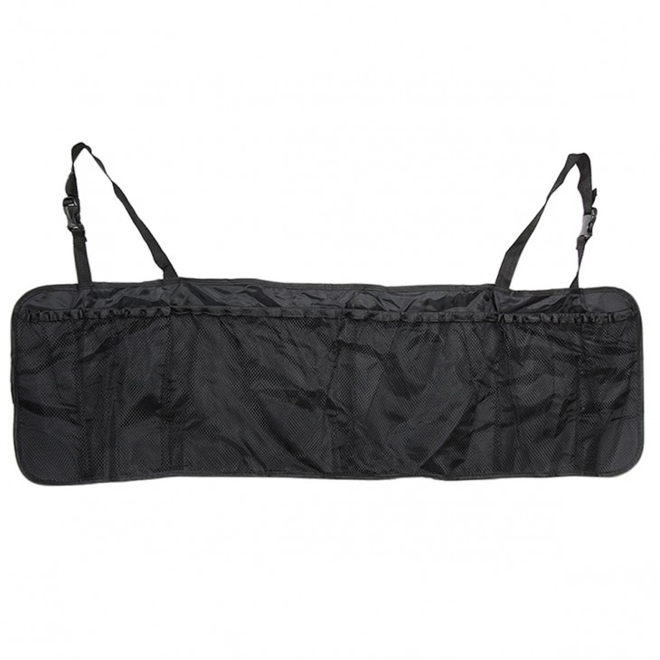 Organizator portbagaj auto cu 6 buzunare, 33 x 104 cm, culoare neagra - AVX-AG273C - AVEX
