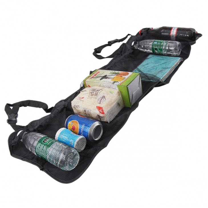 Organizator portbagaj auto cu 6 buzunare, 33 x 104 cm, culoare neagra - AVX-AG273C - AVEX