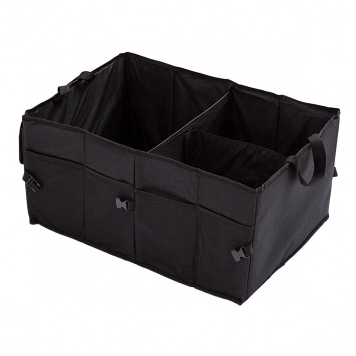 Organizator portbagaj auto cu 9 buzunare, 55 x 38 x 26cm, culoare neagra - AVX-AG403 - AVEX