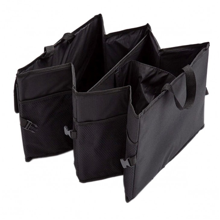 Organizator portbagaj auto cu 9 buzunare, 55 x 38 x 26cm, culoare neagra - AVX-AG403 - AVEX