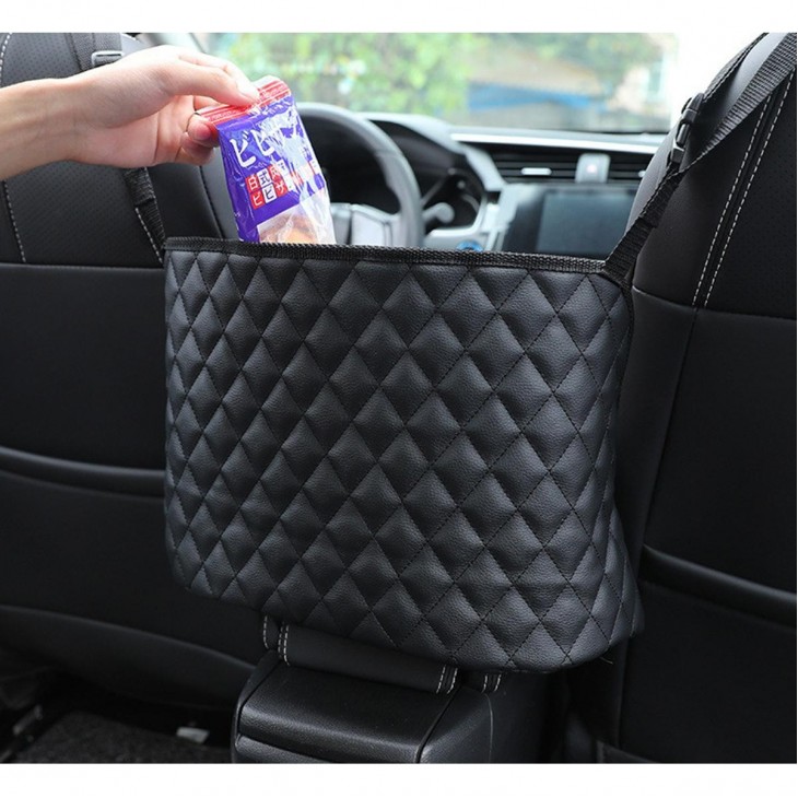 Organizator scaun auto de tip sacosa, 27 x 39cm, culoare neagra - AVX-AG403C - AVEX