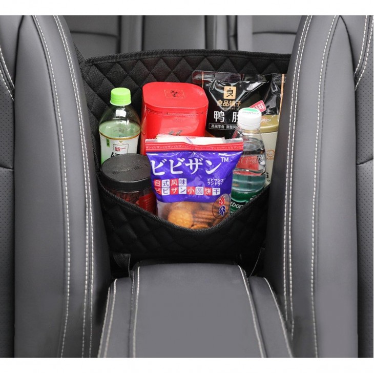 Organizator scaun auto de tip sacosa, 27 x 39cm, culoare neagra - AVX-AG403C - AVEX