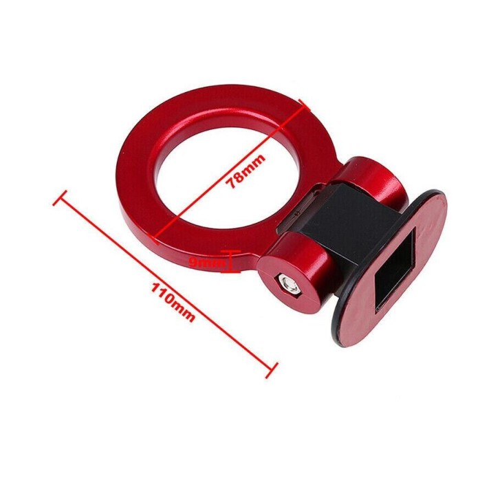 Ornament carlig remorcare RACING SPORT - ARGINTIU