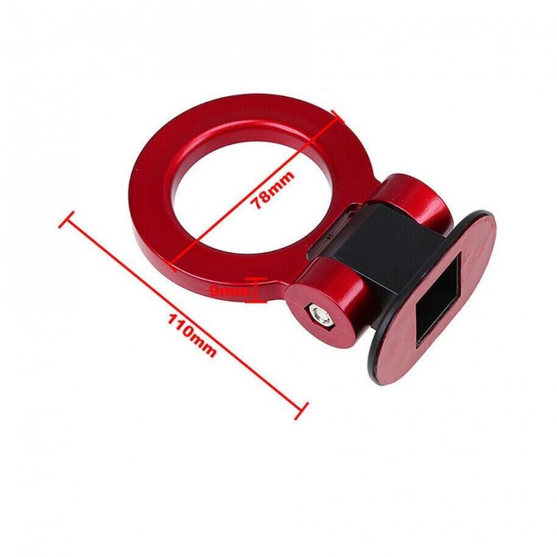 Ornament carlig remorcare RACING SPORT - NEGRU