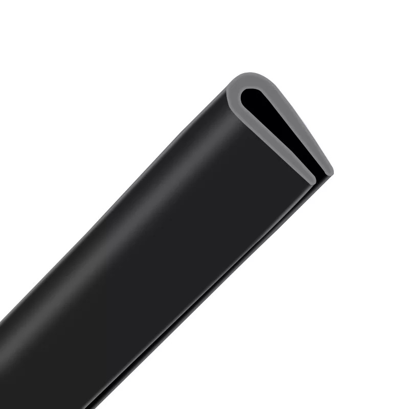 Ornament negru de protectie pentru usa tip U (2 x 65cm) - AVX-AM02233 - AMIO