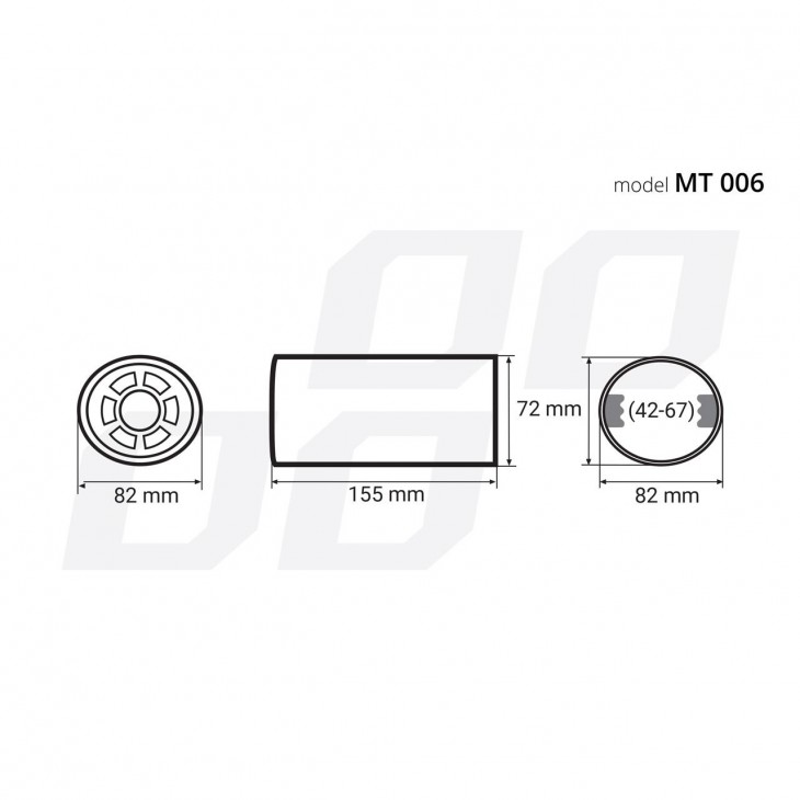 Ornament toba esapament din otel inoxidabil MT 006 - AVX-AM01306 - AMIO