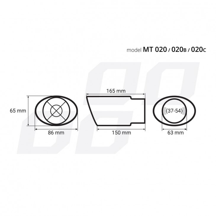 Ornament toba esapament din otel inoxidabil MT 020B - AVX-AM02351 - AMIO