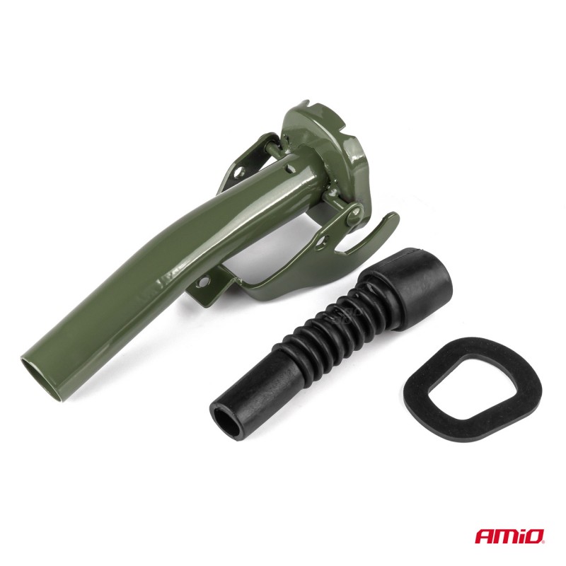 Palnie metalica detasabila pentru canistrele de 5L, 10L si 20L din tabla, culoare Verde, AMIO