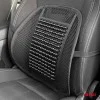 Pernita scaun cu suport lombar pentru corectare postura cu bile de masaj, dimensiune 40 x 38 cm, culoare Neagra, AMIO
