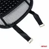 Pernita scaun cu suport lombar pentru corectare postura cu bile de masaj, dimensiune 40 x 38 cm, culoare Neagra, AMIO