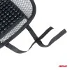 Pernita scaun cu suport lombar pentru corectare postura cu bile de masaj, dimensiune 40 x 38 cm, culoare Neagra, AMIO