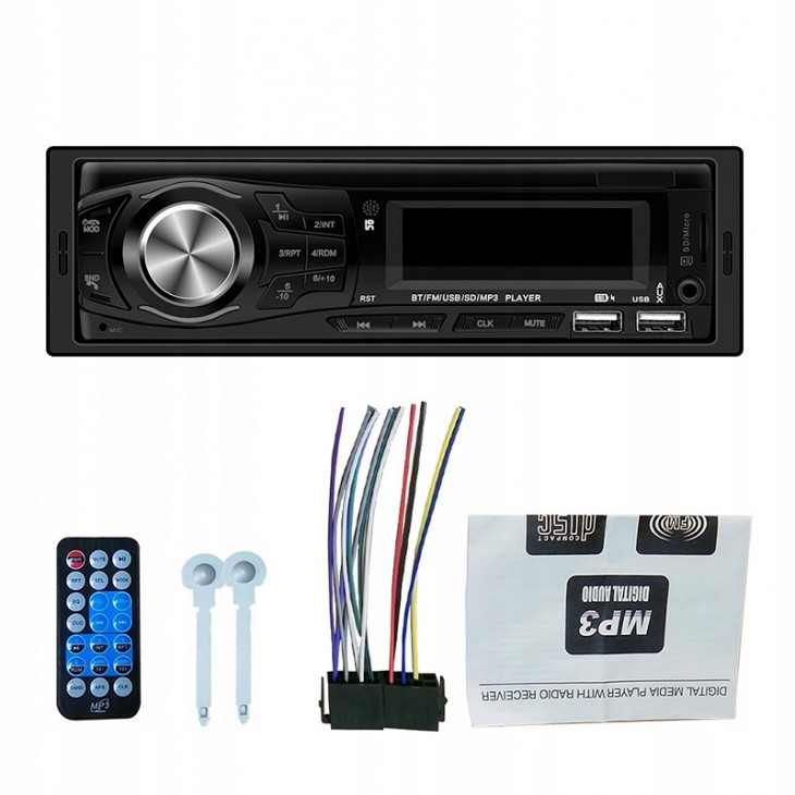 Player Auto, 4 x 50W, model 8021X, cu Radio, MP3, AUX, Card, Telecomanda - AVX-WT-8021X - AVEX