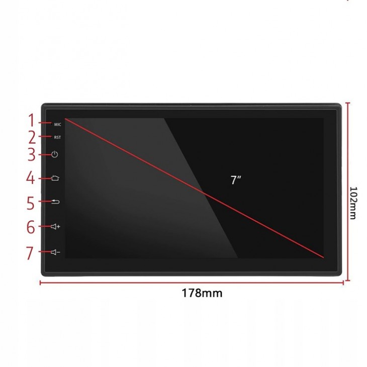 Player Video Auto cu ANDROID si GPS + Camera Marsarier INCLUSA, dimensiune 2DIN, TouchScreen de 7 inch, 4 x 45W, model WDS-40 cu Bluetooth, Handsfree, Radio, MP3, WMA, MP4, Telecomanda - AVX-WT-WDS-40 - AVEX