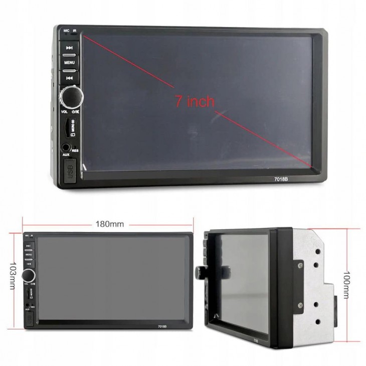 Player Video Auto dimensiune 2DIN, + Camera Marsarier INCLUSA, TouchScreen de 7 inch, 4 x 50W, model WDS-30 cu Bluetooth, Handsfree, Radio, MP3, WMA, MP4, AUX, Card, Telecomanda - AVX-WT-WDS-35 - AVEX