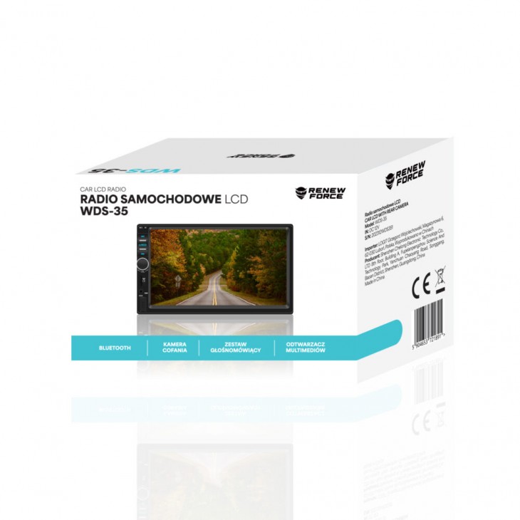 Player Video Auto dimensiune 2DIN, + Camera Marsarier INCLUSA, TouchScreen de 7 inch, 4 x 50W, model WDS-30 cu Bluetooth, Handsfree, Radio, MP3, WMA, MP4, AUX, Card, Telecomanda - AVX-WT-WDS-35 - AVEX