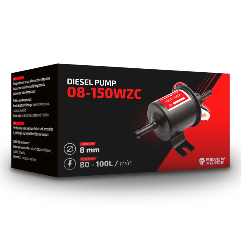 Pompa Electrica Universala pentru extractie Combustibil sau alte lichide, debit 80 -120 l/h, alimentare 12V - AVX-WT-08-150WZC - AVEX