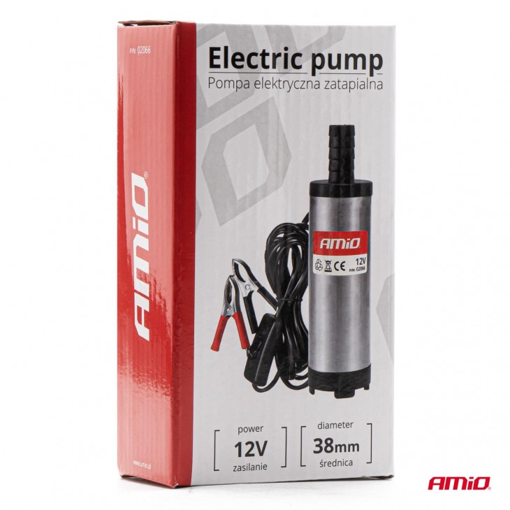 Pompa de motorina sumersibila, alimentare 12V, diametru 38mm - AVX-AM02066 - AMIO