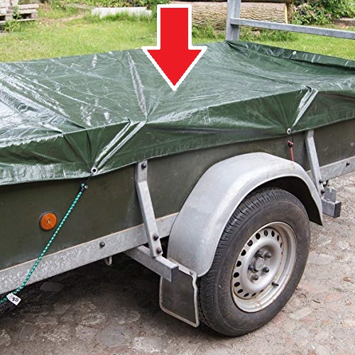 Prelata Impermeabila cu ochiuri metalice de prindere, dimensiune 6,0m x 8,0m, densitate 120g/m2, culoare verde - AVX-T120721-4 - AVEX