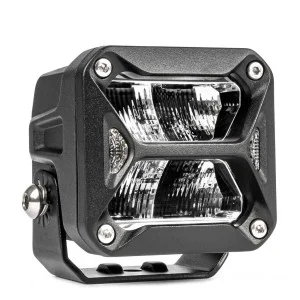 Proiector LED "PRO SERIES" cu doua functii pentru Off-Road, ATV, SSV, putere 18W, 1800lm, culoare 6000K, tensiune 10-30V, dimensiuni 82 x 78 x 76 mm, AMIO