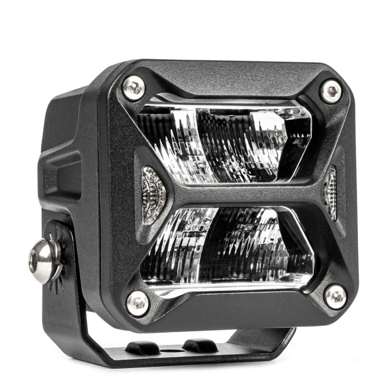 Proiector LED "PRO SERIES" cu doua functii pentru Off-Road, ATV, SSV, putere 18W, 1800lm, culoare 6000K, tensiune 10-30V, dimensiuni 82 x 78 x 76 mm